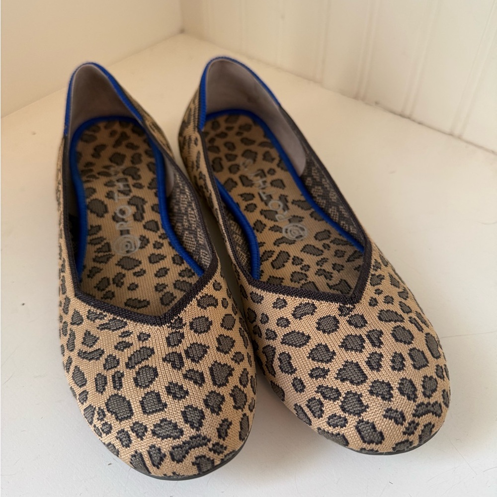 Rothy’s Leopard Print Ballet Flats Size 10